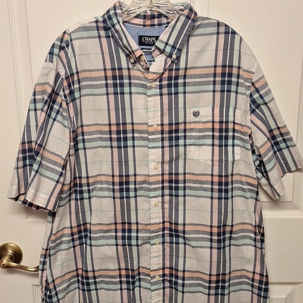 x mens Chaps casual button down shirt size XL